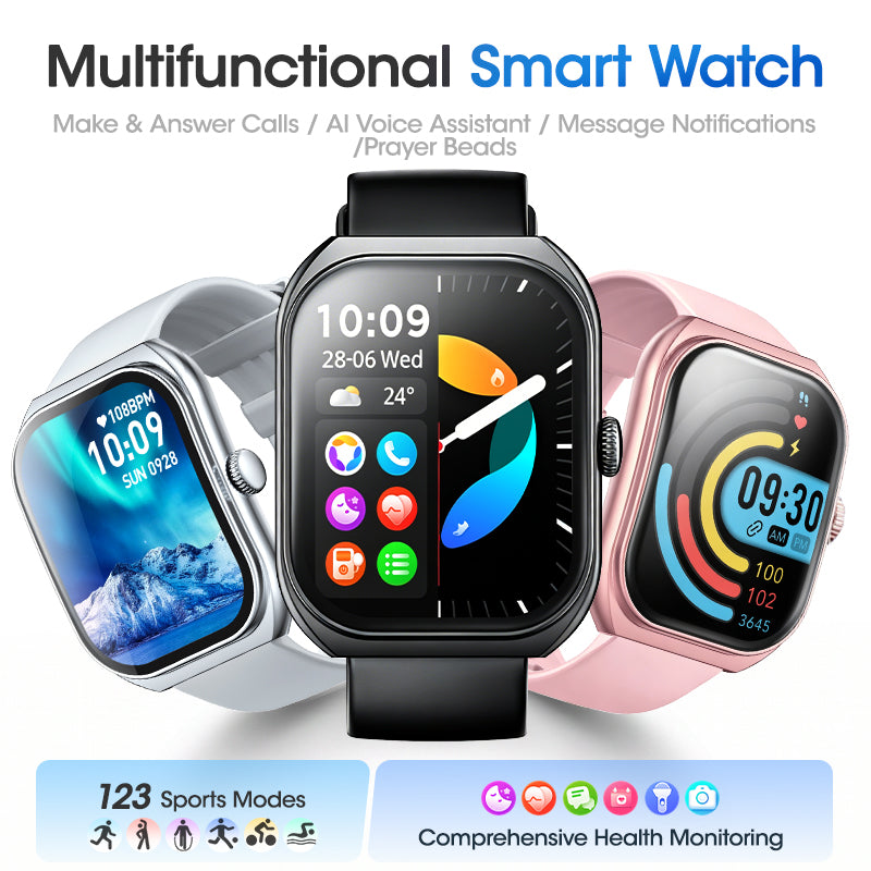 MODOFO Elite Smart Watch Bluetooth Call Heart Rate Sleep Monitor 123 Sports Waterproof For Men Women