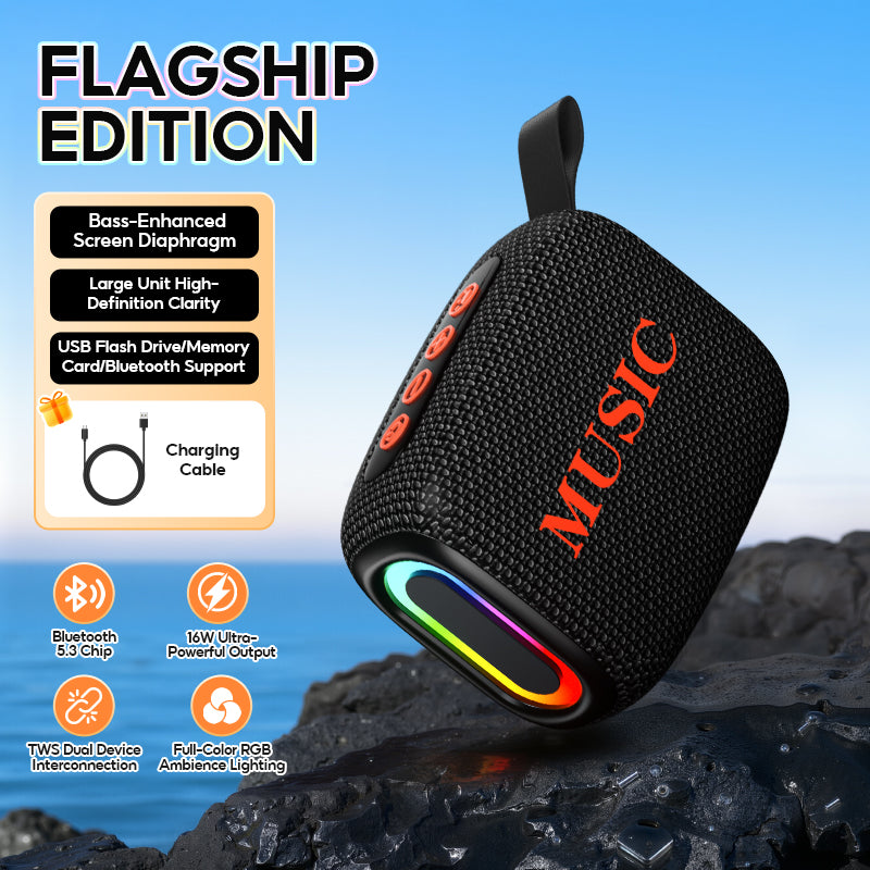 MODOFO Mini Bluetooth Speaker Hi-Fi Stereo TWS Portable Wirless Speaker with RGB Lights