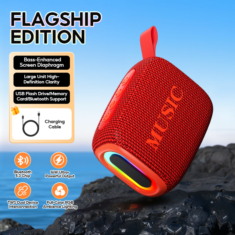 MODOFO Mini Bluetooth Speaker Hi-Fi Stereo TWS Portable Wirless Speaker with RGB Lights