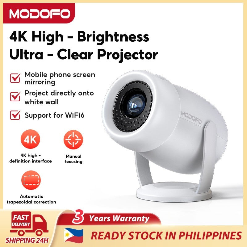 MODOFO HY300 Smart Projector Android 4K UHD Portable Mini Proyektor WiFi Bluetooth for Home Cinema